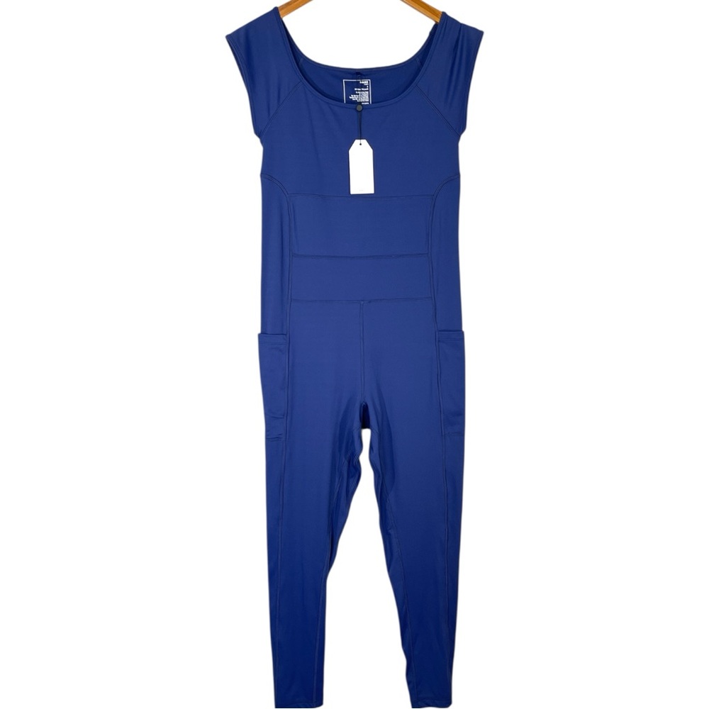 NWT Universal Standard Game Next to Naked Cap Sleeve Bodysuit Jumpsuit Small - Picture 2 of 8
